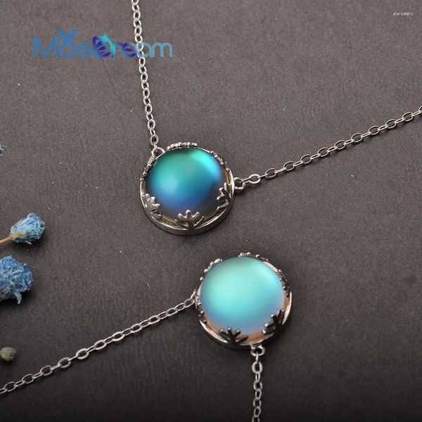 Colgantes ITSMOS, collar de Aurora Boreal a la moda para mujer, plata de ley S925, joyería elegante, regalo romántico de cumpleaños para mujer