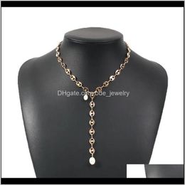 Pendentifs bijoux mode femmes chaînes de perles cadeaux gothiques pour l'année bijoux Harajuk collier en grains de café colliers pendentif Vintage goutte De