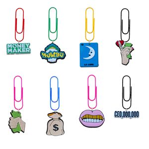 Pendants Argent Cartoon Clips papier bk Bookmarks For Nurse SILE Gift Paperclip Paperclip École de bureau mignon Livraison de gouttes OTVKC