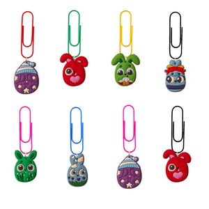 Pendentifs Mticolored Rabbit Cartoon Clips Colorf Paperclips For Nurse Funny School Office Supply Student Studentery Coupte Cadeaux Me Otnvi
