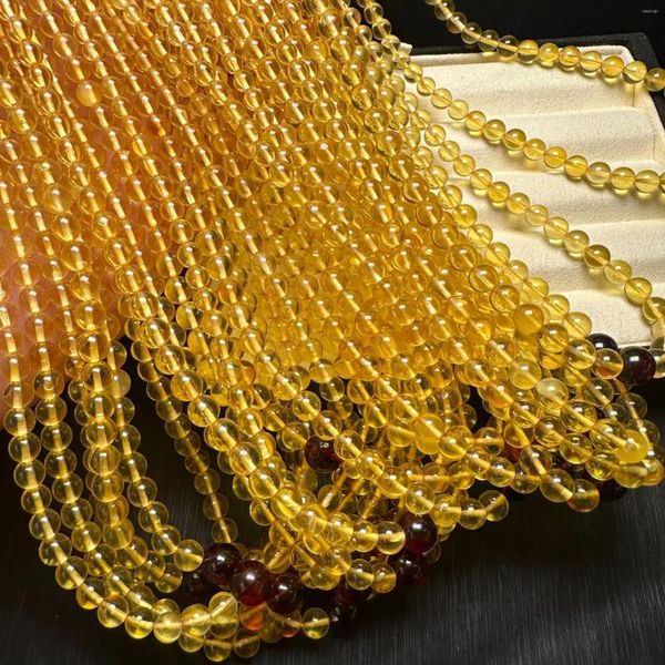 Pendentifs Collier d'ambre baltique naturel pour femmes, pierres précieuses de guérison, bijoux fins, ambres en or véritable, colliers de perles ras du cou, cadeau pour dames