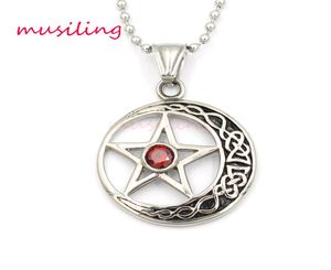 Pendants Collier Chaîne Stars en acier inoxydable Bijoux de lune pour femmes Mascotes Tottem Charmes Healing Chakra Amulet Fashion Accessoires 9166240