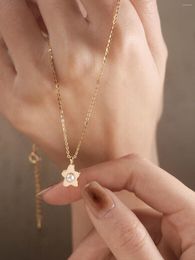 Pendentifs Original 925 en argent Sterling 18k or étoile perle pendentif colliers pour femmes bijoux de mariage accessoires argent bijoux