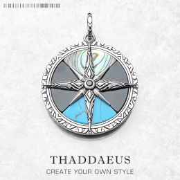 Pendants Pendant Compass Grand printemps Personnel Lucky Charm