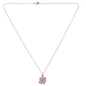 Pendentifs collier de cochon en poudre, pendentif pour femme et fille, cadeau mignon, ornement droit