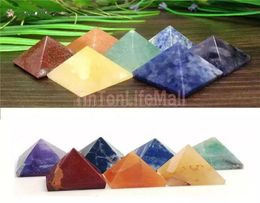 Pendants Pyramide Naturel Stone Crystal Healing Wicca Spirituality Carvings Stone Craft Square Quartz Turquoise Gemstone Carnelian 2190742