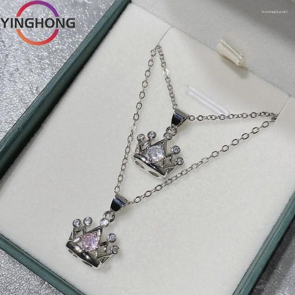 Pendants Quexiang S925 STERLING Silver Original 2024 Collier de diamant blanc Crow