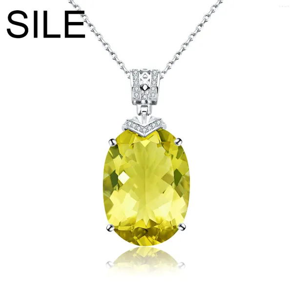 Pendants SILE FINE BIJOURS FEMME 925 SERPLAIS STERLING NATUREUR 21.85CT COLLES DE COLLE DE CHERE COLLIERS GEMSTRE