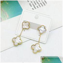 Hangers Stud Mode Geluk Klaver Charme Roestvrij Staal Oorbel Sieraden Voor Vrouwen Gift Drop Levering Oorbellen Otfe0 Huis Tuin Dhath