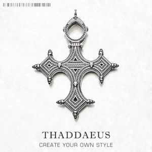 Pendants Symbolisme traditionnel croix pendentif, 2022 Spring Fine Jewelry Europe Accessoire 925 Silver Silver Vintage Gift For Women Men