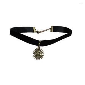 Hangers trendy sexy punk gothic lederen choker ketting vintage charme kortharige meisje retro dames sieraden cadeau Ze