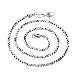 Colgantes unibabe 3 mm de espesor S925 Collar de plata puro Cabello cadena de joyería tailandesa