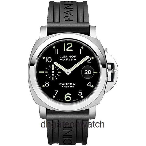 PENERAA High End Designer Watches for Mens Series Automatic Mechanical Watch Mens 44mm Black Plate Calendar PAM00164 ORIGINAL 1: 1 avec logo et boîte réel