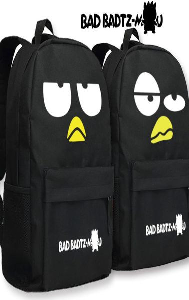 Pingouin sac à dos badtz maru day pack caricillée scolaire décontracté packsack packs packs putain de sac à dos sport schoolbag extérieur daypack6961126