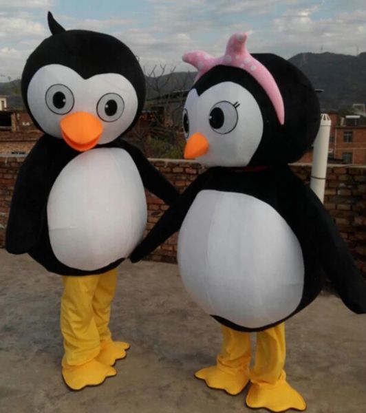 Costume de mascotte de dessin animé de pingouin déguisement vie marine antarctique Anime Performance coiffures tenues Halloween costumes de parade de noël