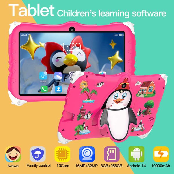 Penguin Children's 7 pulgadas Android Learning and Tarnter Education Tablet Stand HD Bluetooth