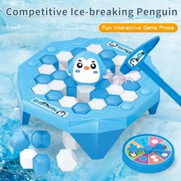 Penguin Ice Breaking Game Toy Creative Duck Plastic Dieren Tafel Knockblok