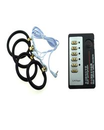 Penis Cock Marteling Fysiotherapie Stimulatie Estim Ring Vergroter Electro Pulse Shock Masturbator Volwassen CBT Speeltjes voor Men1779017