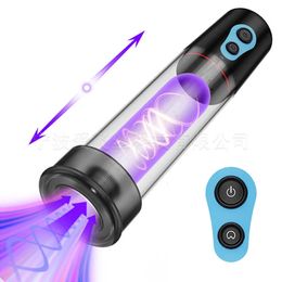 Penis Agrandar la bomba de vacío Juguetes sexuales Masculino Ampliación eléctrica Extender succión automática Erecciones más grandes 240312