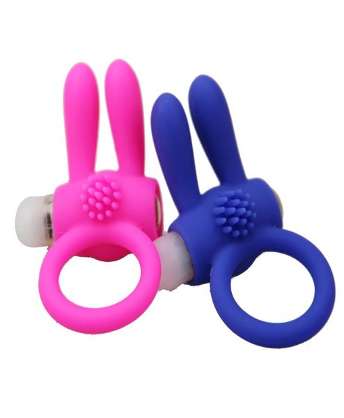 Anneaux de pénis Vibration Rabbit Delay Cockring Passion masturbation améliorer la bague de bite stimuler les ustensiles massage clitoris vibrator 9673881