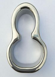 torture du pénis Nouvel acier inoxydable la forme de 8 pendentif scrotum anneau de bondage de pénis dispositifs de poids de testicule anneau de sexe Toy7736457