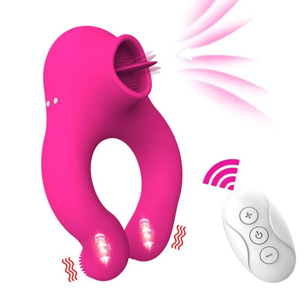 Anillo vibrador para pene para mujer, succionador de clítoris, estimulador de clítoris, anillos para pene, juguetes para hombres y parejas