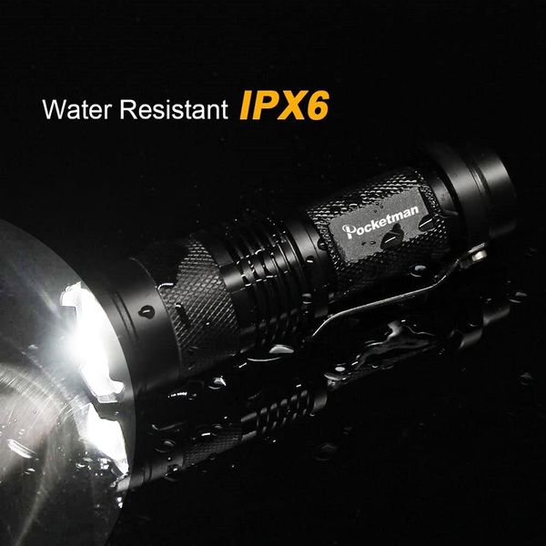 Penlight Lights Lantern Ultra Bright Flash Lampal Torche imperméable Bulbes LED Hunting Focus, cyclisme, escalade,