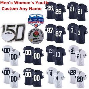 Penn State Nittany Lions College Football Maillots Femmes Sean Clifford Jersey KJ Hamler Noah Cain Dotson Saquon Barkley Cousu sur mesure