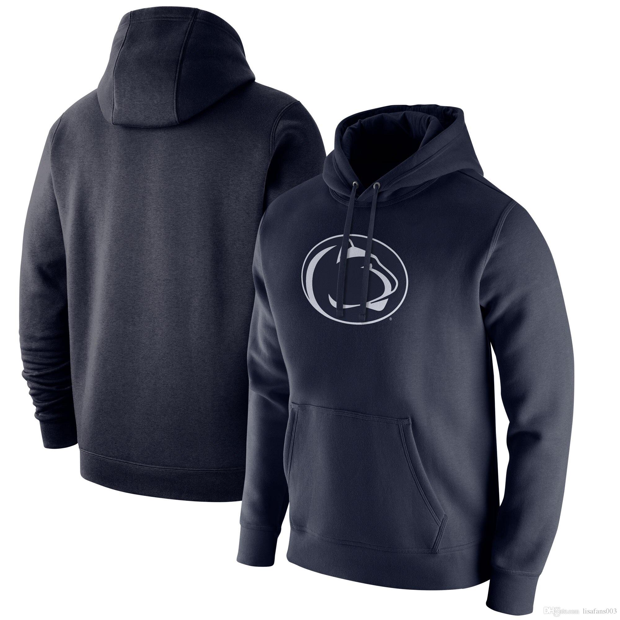 Penn State Nittany Lions Navy Wake Forest Demon Deacons Club Fleece Pullover Hoodie Washington State Cougars herrtröja 2021