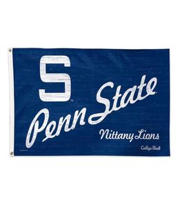 Penn State University Throwback Vintage 3x5 College Flag 3x5ft Outdoor ou Indoor Club Digital Printing Banner et drapeaux Whole1058039
