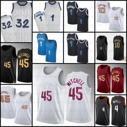 Penny 1 Hardaway Donovan 45 Mitchell Jersey Darius 10 Garland Basketball Tracy 1 McGrady Mitchell Stitching