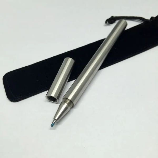 Bolígrafos 1 PCS HATE HAYMA 303 Signature Signature Signature Solid Pocket Metal Gel Pen Pen Táctico EDC Autodefensa EDC