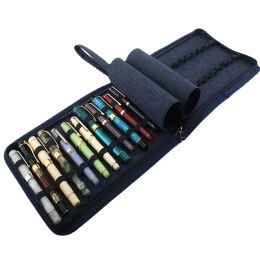 Pennen 10/24 slots opslag Jinhao Fountain Pen Case, canvas penhouder display zakje opslag grote capaciteit waterdichte kantoorstijl