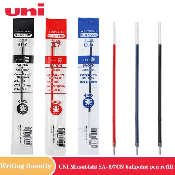 Stylos 10 PCS Japan Mitsubishi Uni SA5CN / SA7CN 0,5 mm / 0,7 mm Ballpoint Pen Refill Writing Supplies Office School Supplies