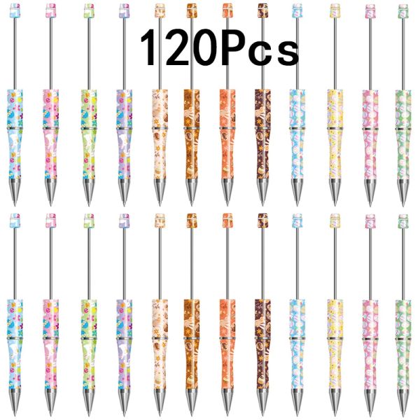 Stylos 120pcs Pâques de Pâle Clover Per stylos perle Ballpoint stylos noirs stylos à encre pour enfants