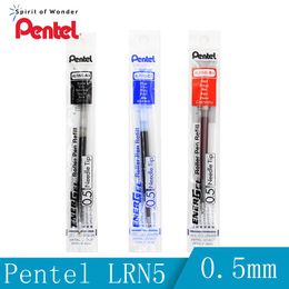 Stylos 12pcs Pentel Energel x Recharge d'aiguille pointe LRN5 Gel Pen Refill Fit pour BLN75 / 105 0,5 mm Supplies de signature de bureau d'étudiant