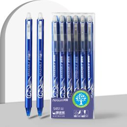 Stylos 12pcs appuyez sur le stylo gel effaçable, le stylo à grande valeur, l'étudiant EasyTorub, le stylo à friction, le stylo à eau pressé