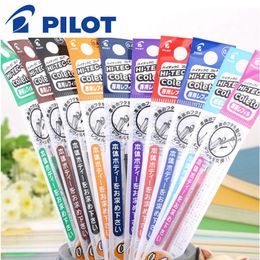 Stylos 15pcs / lot pilote lhkrf10c4 hitecc coleto gel multi-stylo recharge 0,4 mm noir / bleu / rouge / 15 couleurs disponible