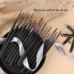 Stylos de brosse à ongles à clous de manucure de manucure de manucure de pins 16 pcs.