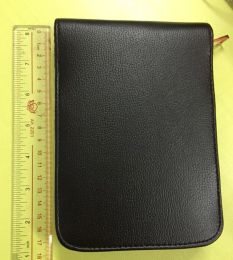 Bolígrafos 1pc estuche de pluma de cuero artificial 175*120*25 mm 12 bolígrafo