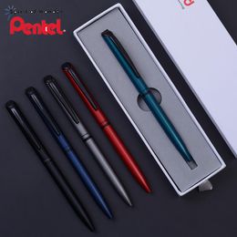 Bolígrafos 1pcs Japón Pentel BLN2005 Limited Metal Gel Gel Pen girando Pen de tiro negro Cape de regalo Pen de registro de calma 0.5 mm