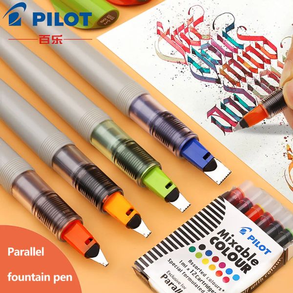 Stylos 1pcs japon pilote Fountain Fountain Pen Drawing Art Writing Supplies FP3SS 1.5 / 2.4 / 3,8 / 6.0 mm Accessoires de bureau Papeterie Encre