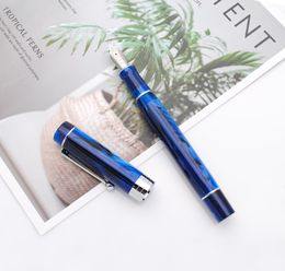 Pennen 2021 Jinhao Centennial 100 Fountain Pen GP Golden Plated M NIB 0,7 mm Resin Ink Pen met een cadeau Pen van een converter Business Office