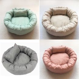 Stylos 2023New Soft Square Pet Pet Dog Bed Cat House Small Medium Pet Round Bed Pad Puppy Sleeping Kennel Cushion CHAT Lit Supplies Lit