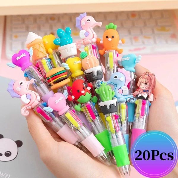 Bolígrafos 20pcs/lote bolígrafo bolígrafo lindo para niñas papelería al por mayor kawaii balas