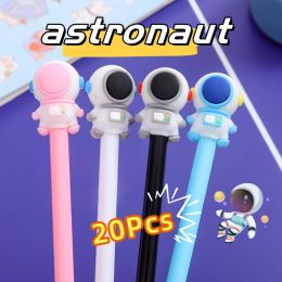 Stylos 20pcs / lot astronaute créatif 3d gel stylo 0,5 mm à encre noire stylos netur