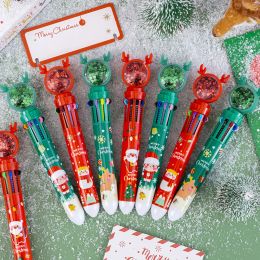 Bolígrafos 24 pcs al por mayor navidad 10 bolígrafos de bolsillo de color animales de dibujos animados al por mayor 10 bolígrafos de colores regalos de alumnos de papelería