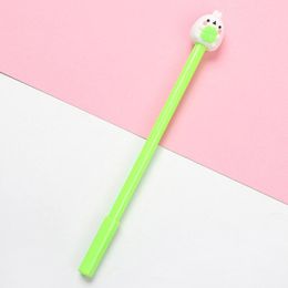 Stylos 24pcs / ensemble beaux stylos mignons pens fruit de lapin drôle de retour à l'école gel kawaii écrivant la papeterie de balle de balle bleu encre 2022