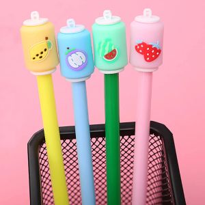 Stylos 24pcs / set coréen mignon stylos note kawaii good drink can tasse tasse drôle de papeterie gel de stylo à l'école matériaux 2022 articles de bureau