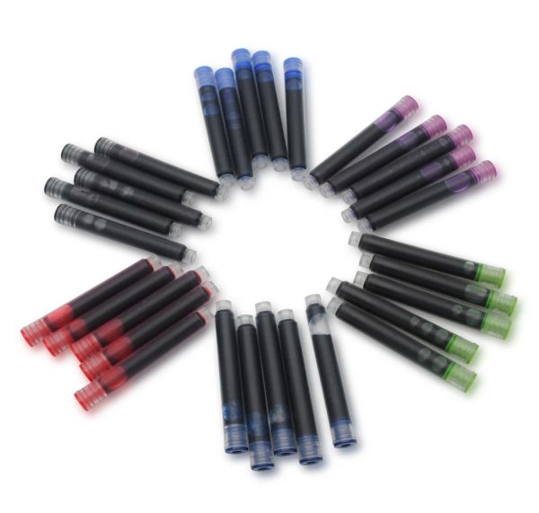 Stylos 25pcs Jinhao Ink Cartridges Fountain Pen Reads pour Jinhao et Baoer Pen